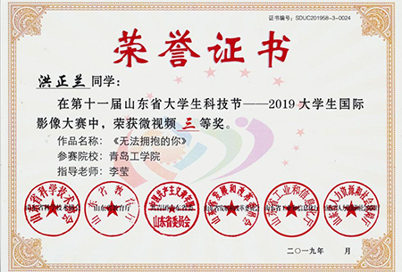 青工学子在第十一届大学生国际影像大赛中喜获佳绩 青工学子在第十一届大学生国际影像大赛中喜获佳绩